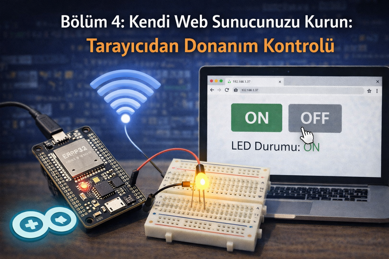 Bölüm 4: Kendi Web Sunucunuzu Kurun: Tarayıcıdan Donanım Kontrolü