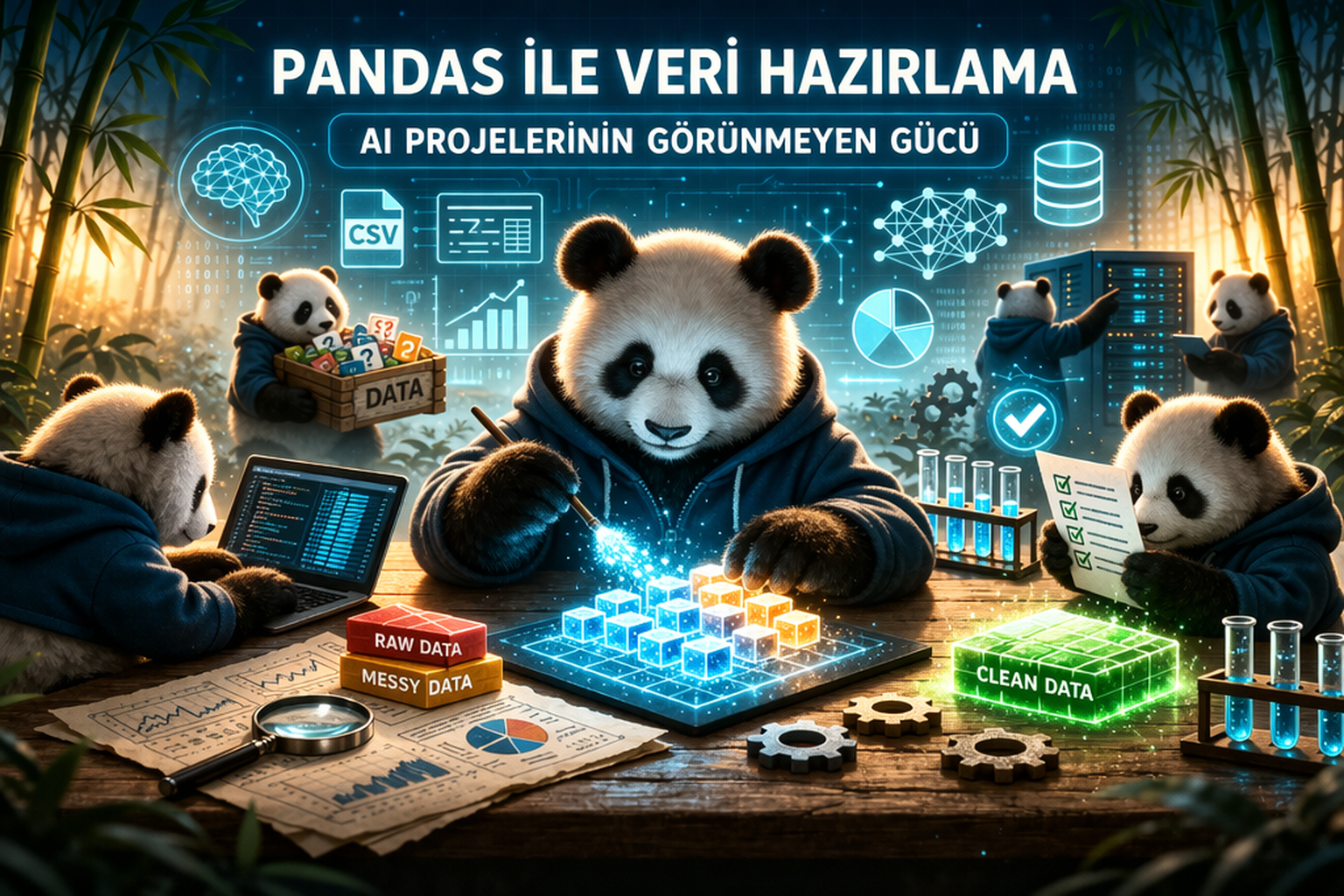 Pandas ile veri hazırlama: AI projelerinin görünmeyen gücü