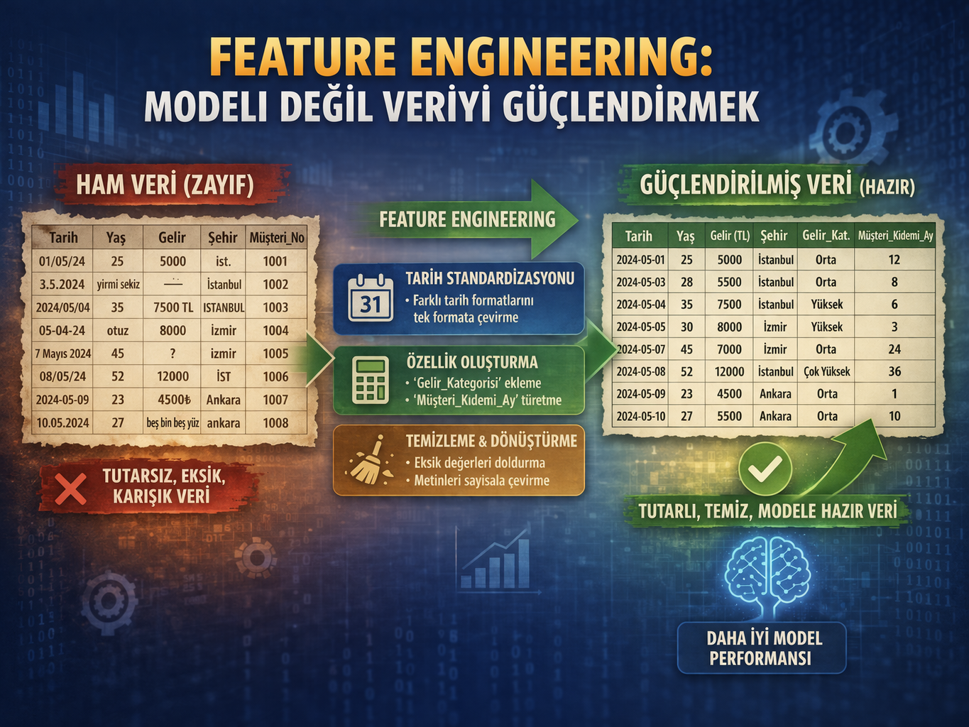 Feature Engineering: modeli değil veriyi güçlendirmek