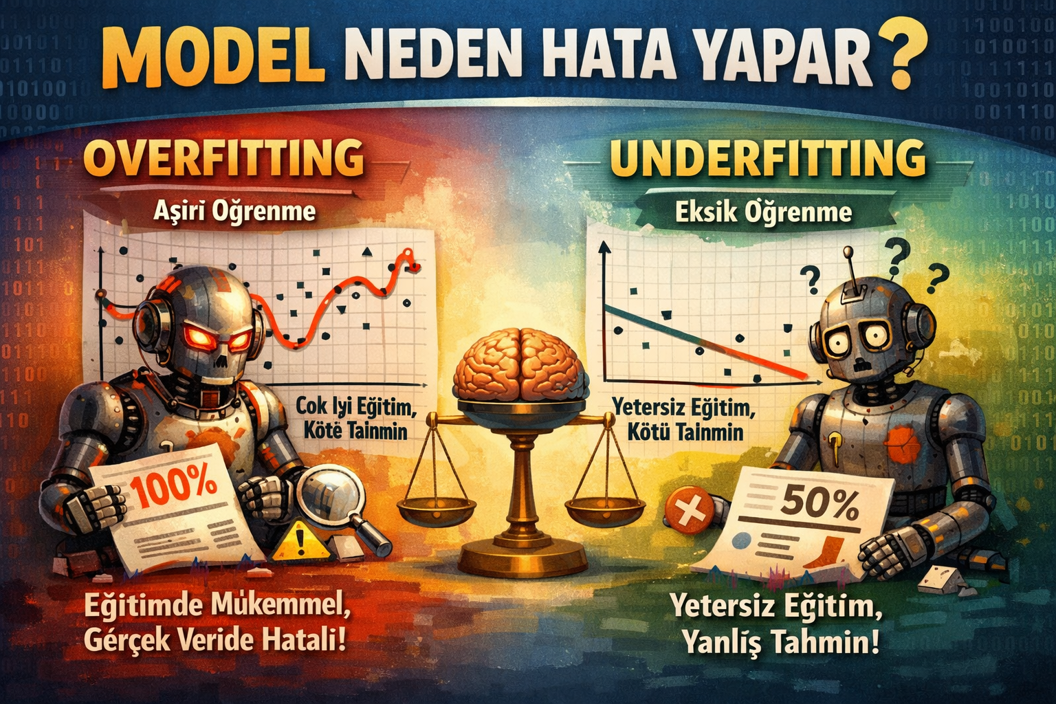 Model neden hata yapar? Overfitting ve Underfitting