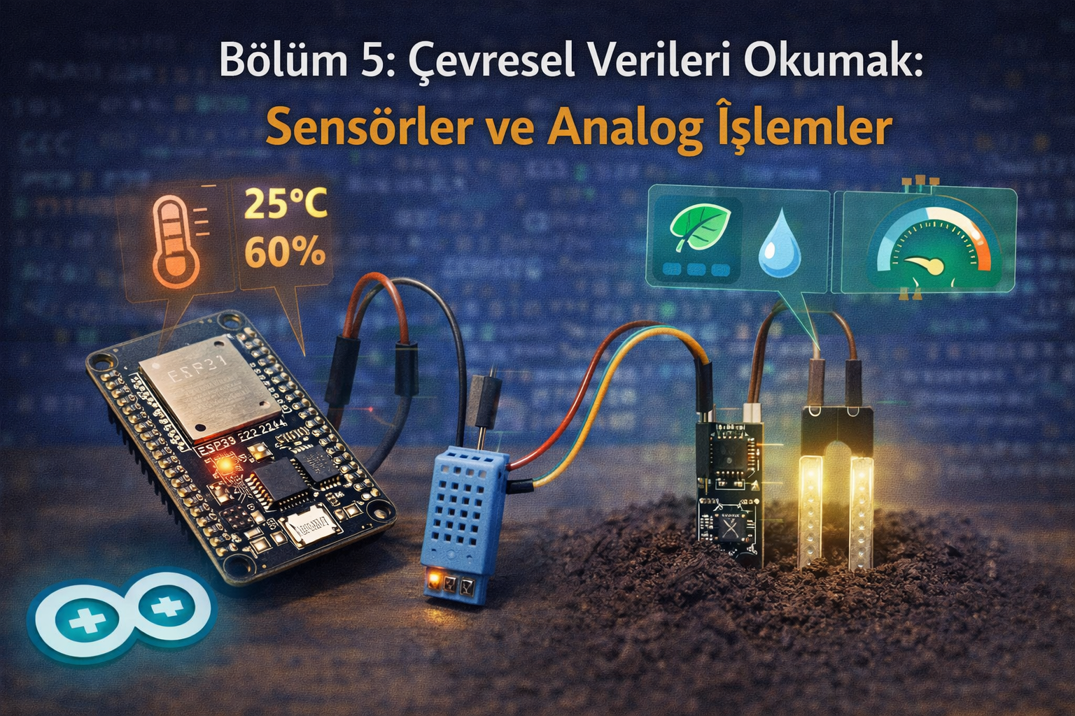Bölüm 5: Çevresel Verileri Okumak: Sensörler ve Analog İşlemler